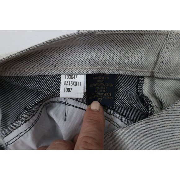 Deadstock Vtg 90s Marithe Francois Girbaud Mens 32 Baggy Denim Jean Shorts Gray - Picture 11 of 16